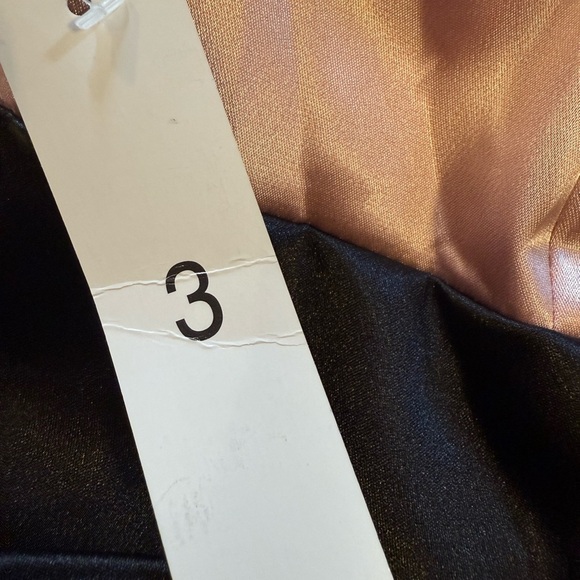 Elegant Black and pink Strapless Dress vintage NWT - Picture 3 of 4